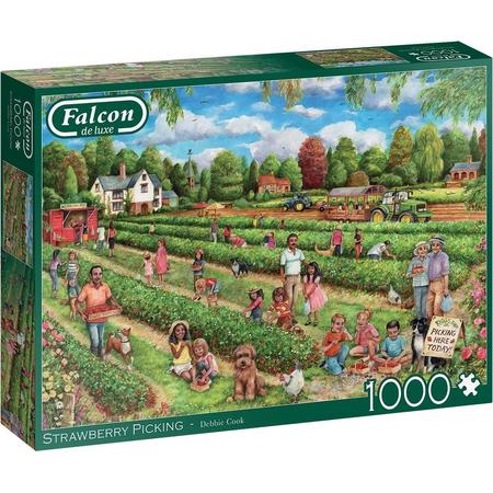 Falcon puzzel Strawberry Picking - Legpuzzel - 1000 stukjes