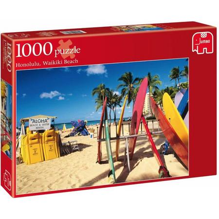 Jumbo - Honolulu Waikiki Beach - Puzzel - 1000 stukjes