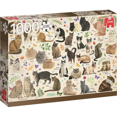 Katten Poster Puzzel 1000 Stukjes Franciens Katten