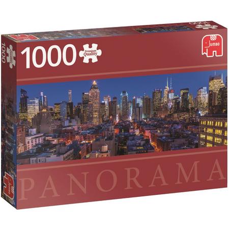 New York Skyline Premium Quality panorama Puzzel 1000 stukjes