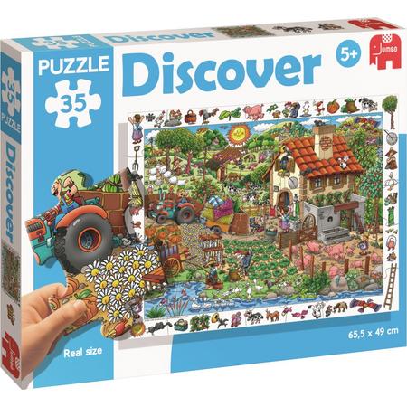 Premium Collection Children Puzzle Discover: Farm 35 pcs Legpuzzel 35 stuk(s)