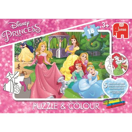 Princess Puzzle &Colour Medium