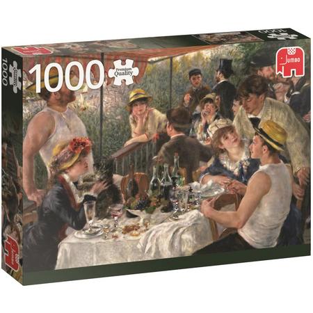 Renoir De Lunch van de Roeiers Premium Quality - Puzzel 1000 stukjes