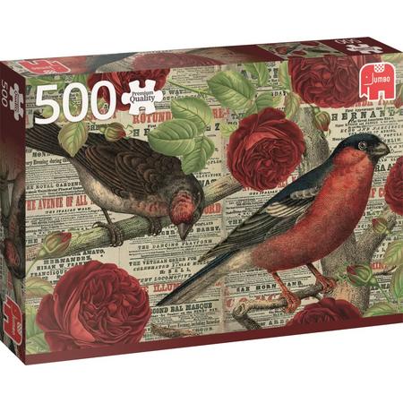 Vogels houden van Bloemen Puzzel 500 stukjes
