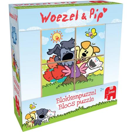 Woezel & Pip Blokkenpuzzel - 4 stukjes