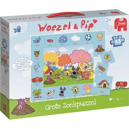 Woezel & Pip Grote Zoekpuzzel - Kinderpuzzel - 53 Stukjes