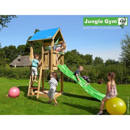 Jungle Castle - Kinderspeeltoestel - Met Glijbaan - Donkergroen