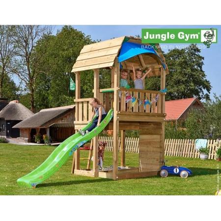 Jungle Gym Speeltoren met Glijbaan (lichtgroen) Barn