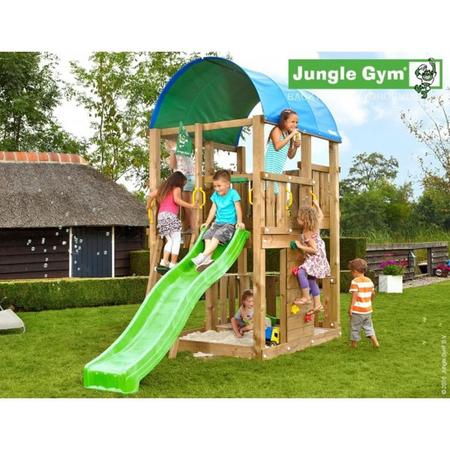 Jungle Gym Speeltoren met Glijbaan (lichtgroen) Farm