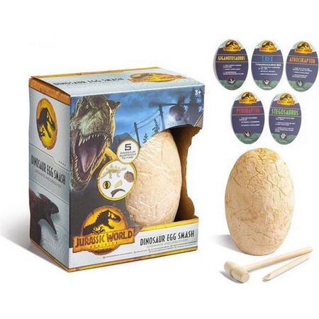 Jurassic World Dinosaur Egg Smash - 1 exemplaar - 5 verborgen dinosaurusverrassingen