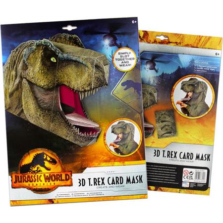 Jurassic World Dominion 3D T-Rex Card Mask