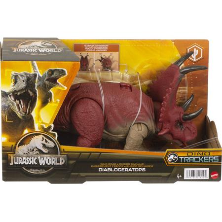 Jurassic World Dominion Dino Trackers Wild Brullende Diabloceratops - Dinosaurus Speelgoed
