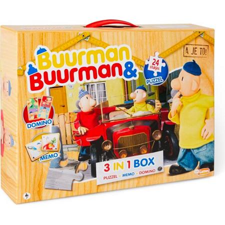 Buurman & Buurman 3 in 1 box incl. puzzel, memo en domino