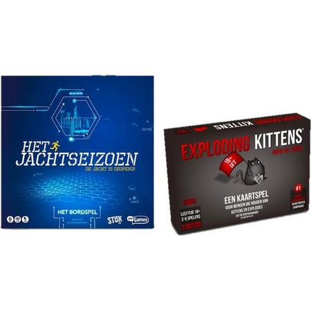 Spelvoordeelset Het Jachtseizoen Bordspel & Exploding Kittens NSFW Editie - Nederlandstalig Kaartspel