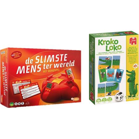 Spelvoordeelset Kroko Loko Kinderspel & De slimste mens ter wereld - Bordspel
