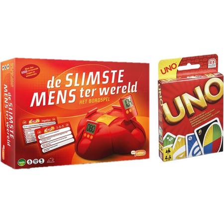 Spelvoordeelset Uno - Kaartspel & De slimste mens ter wereld - Bordspel