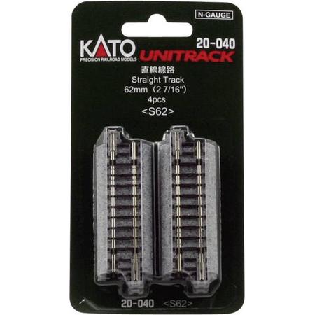 7078010 N Kato Unitrack Rechte rails 62 mm