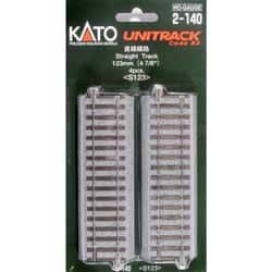 H0 Kato Unitrack 2-140 Rechte rails 123 mm