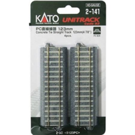 H0 Kato Unitrack 2-141 Rechte rails 123 mm