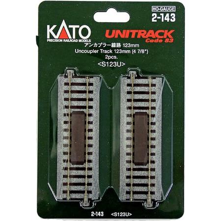 H0 Kato Unitrack 2-143 Ontkoppelrails 123 mm