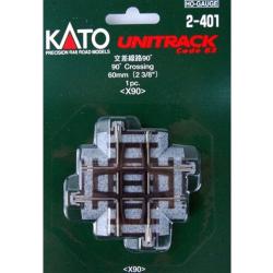 H0 Kato Unitrack 2-401 Kruising 90 °