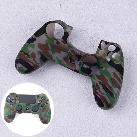 PS4 Controller Protector Siliconen - Camouflage Army Grey
