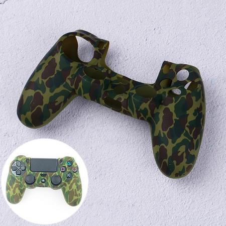 PS4 Controller Protector Siliconen - Camouflage Army Groen - KELERINO.