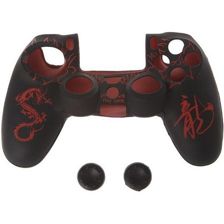 PS4 Controller Silicone Hoes Playstation 4 - Dragon Red laser - KELERINO.