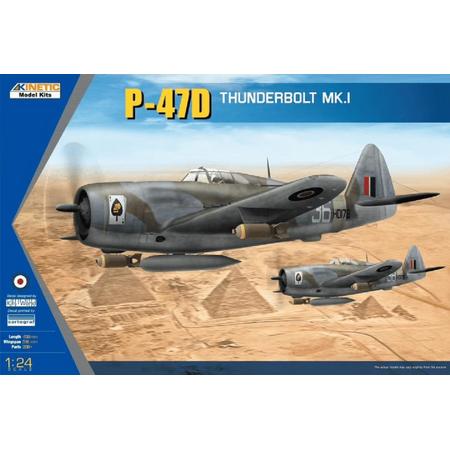 1:24 Kinetic 3212 P-47D Thunderbolt Mk.1 Plastic kit
