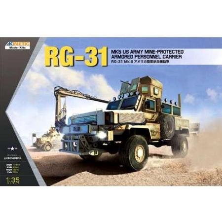 1:35 Kinetic 61015 RG-31 MK5 USA Mine Protected Armored Personnel Carrier Plastic kit