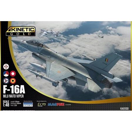 1:48 Kinetic 48100 F-16A - MLU NATO Viper Plastic kit