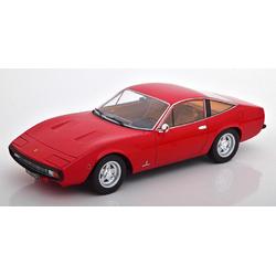Ferrari 365 GTC4 1971 Rood ( Bruin Interieur ) 1-18 KK Scale Limited 750 Pieces