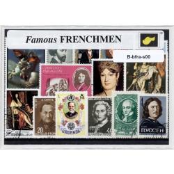 Beroemde Franse personen – Luxe postzegel pakket (A6 formaat) - collectie van verschillende postzegels van Beroemde Franse personen - kan als ansichtkaart in een A6 envelop. Authentiek cadeau - cadeau - geschenk - frankrijk - parijs - frans