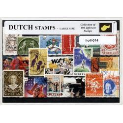 Holland / Nederland - postzegelpakket cadeau met 100 verschillende postzegels