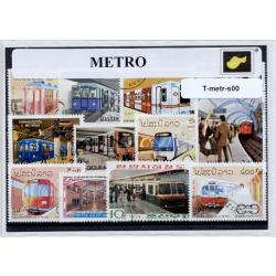 Metro – Luxe postzegel pakket (A6 formaat) : collectie van verschillende postzegels van metro – kan als ansichtkaart in een A6 envelop - authentiek cadeau - kado - geschenk - kaart - transport - trein - spoor - ondergrond - ondergrondse - RET