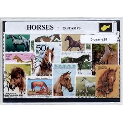 Paarden - postzegelpakket cadeau met 25 verschillende postzegels