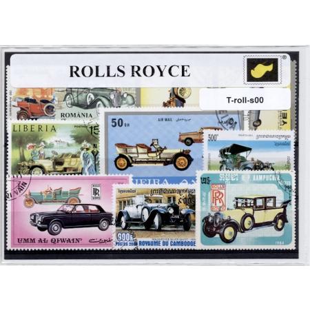 Rolls Royce – Luxe postzegel pakket (A6 formaat) : collectie van verschillende postzegels van Rolls Royce – kan als ansichtkaart in een A6 envelop - authentiek cadeau - kado - geschenk - kaart - Engels - Brits - auto - automerk - autos - luxe
