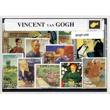 Vincent van Gogh - postzegelpakket cadeau met verschillende postzegels