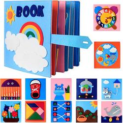 KLUZOO Montessori Busy Board Boek - Motoriek Speelgoed 2 jaar - 3 jaar - 4 jaar - Activiteiten Boek - Quiet Book