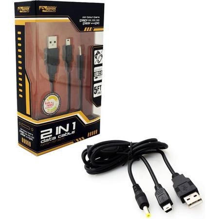Universal 2in1 Data and Recharge Cord - PS3/PSP (KMD)