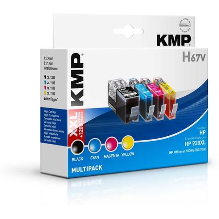 KMP H67V Zwart, Cyaan, Magenta, Geel inktcartridge