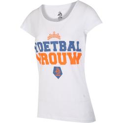KNVB - Nederlands Elftal T-shirt Dames - Voetbal Vrouwen - Blanco - Wit-S