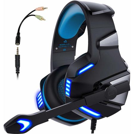 Gaming Headset - PC - Zwart/Blauw