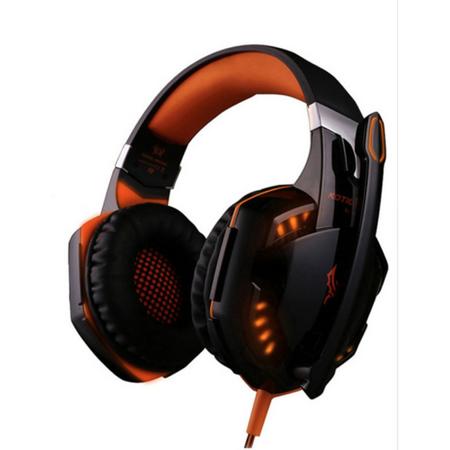 Gaming Headset- Headphone PC/ Playstation/ Xbox- Hoge kwaliteit gaming- LED verlichting- Zwart/Oranje