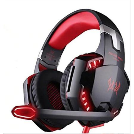 Gaming Headset- Headphone PC/ Playstation/ Xbox- Hoge kwaliteit gaming- LED verlichting- Zwart/Rood