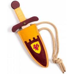 Kalid Medieval Toys - Houten dolk 30 cm met schede - Verkleedaccessoire - Houten dolk - Ridder - Kinder dolk