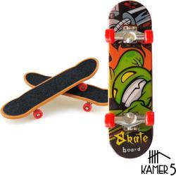 Vinger Skateboard PRO - Aluminium - Mini Skateboard - Fingerboard - Vingerboard - Green Guy
