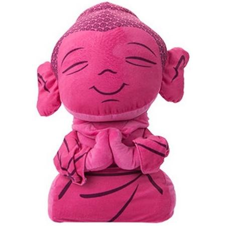 Kamparo Pluchen Knuffel Boeddha Met Geluid Roze 24 Cm