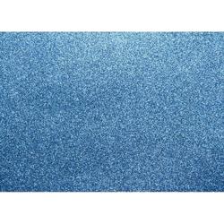 Glitterkarton   Chroom - blauw 50x70cm pak 10 vel 300 g