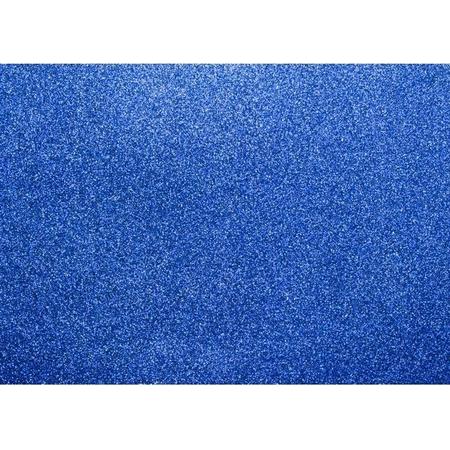 Glitterkarton Kangaro Kobalt - blauw 50x70cm pak 10 vel 300 g